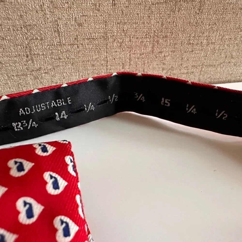 Vineyard Vines Red Hearts Silk Bow Tie for Kids - Playful & Charming